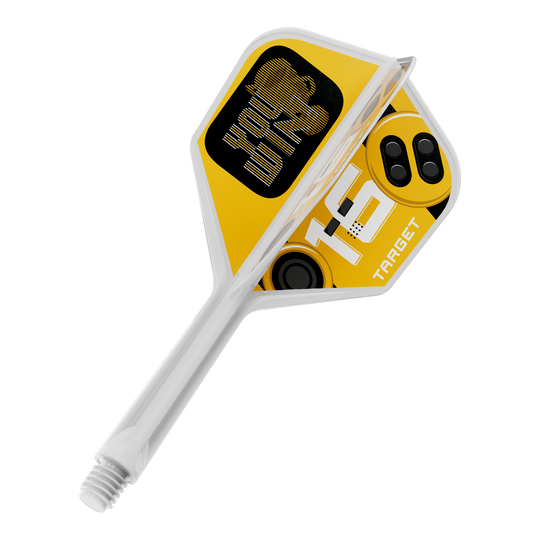 Ein Dart Flight ist zu sehen. Es handelt sich um das Modell Target K-Flex YouWin No6 mit einer Länge von 26 mm.