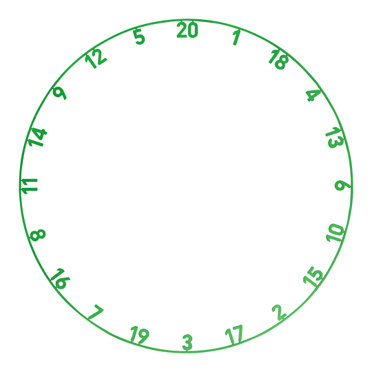 Das Bild zeigt einen Zahlenring in Smaragdgrün. Der Name des Produkts lautet ONE1050_Precise180_OnePiece_Lasercut_Zahlenring_EmeraldGreen_1.