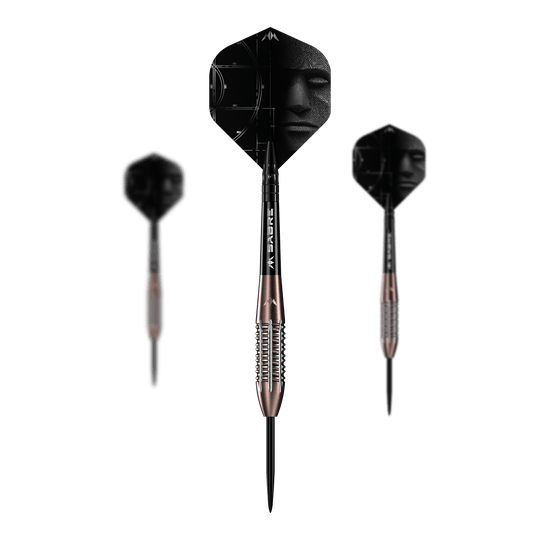 Mission Arkitekt Bronze Silica PVD Steeldarts - 23,5 g Abgebildet ist ein Set der Mission Arkitekt Bronze Silika PVD Steeldarts mit 23,5g. Das Set zeigt mehrere Darts in Bronzeoptik.