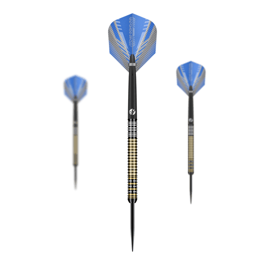 Shot Ritchie Edhouse Madhouse stalen dartpijlen Dieses Bild zeigt ein Set der Shot Ritchie Edhouse Madhouse Steeldarts. Das Set eignet sich perfekt für Dartspieler, die Wert auf Qualität legen.