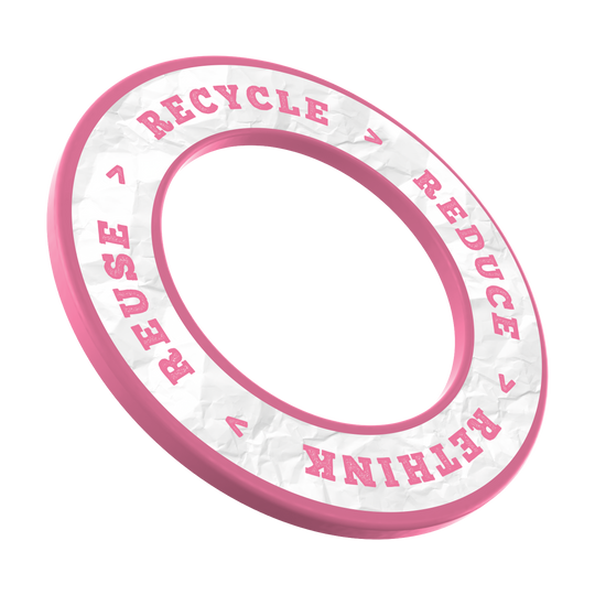 McDart Recyclen Verminderen Heroverwegen Hergebruiken Dartbord Omranding Hier ist das Produkt ‚MSF-C10 McDart Recycle Reuse Reduce Rethink Surround Rosa‘ abgebildet. Die Dart-Surround ist in einem rosafarbenen Ton gestaltet.