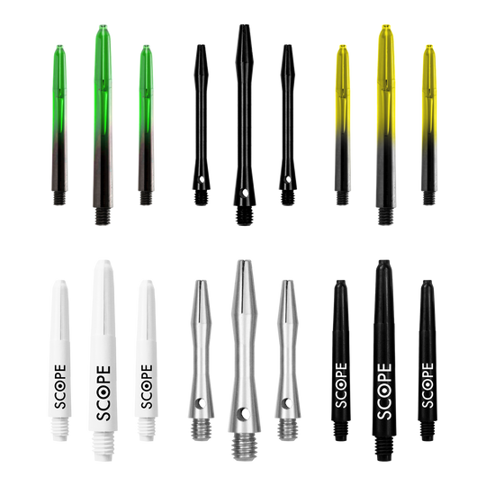 McDart Starterpakket Stalen Dart Das Bild zeigt das McDart Starterpack. Es handelt sich um ein Starterset für Dartspieler.