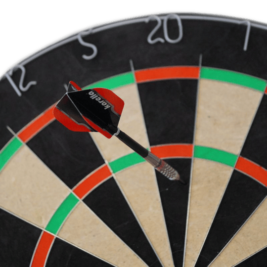 Karella Dartboard BullOut Set inclusief 2 sets stalen darts Karella Dartboard BullOut Set inclusief 2 sets stalen darts