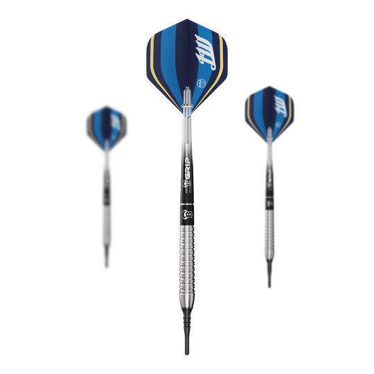 Bulls Leon Weber softdarts - 22 g Auf dem Bild sind Bulls Leon Weber Softdarts - 22g als komplettes Set dargestellt. Das Set eignet sich perfekt für den Einstieg ins Softdart-Spiel.
