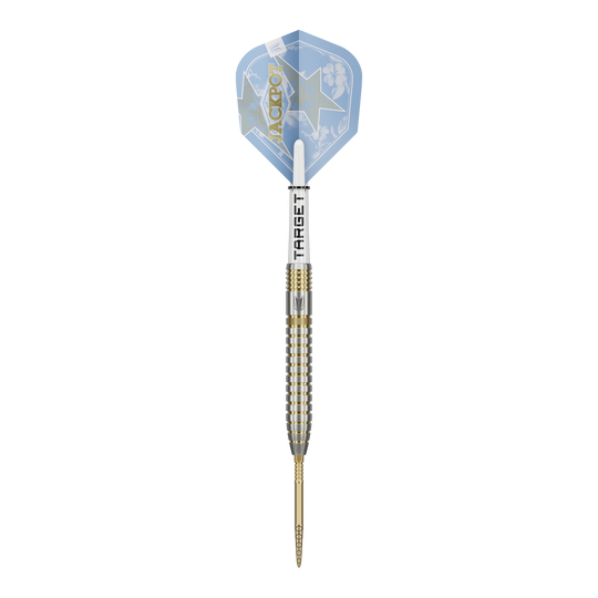 Targetwit Adrian Lewis Showdown Swiss Points Steeldarts Das Produkt ist die Target Adrian Lewis Showdown Swiss Points Steeldarts. Sie werden für das professionelle Dartspiel verwendet.