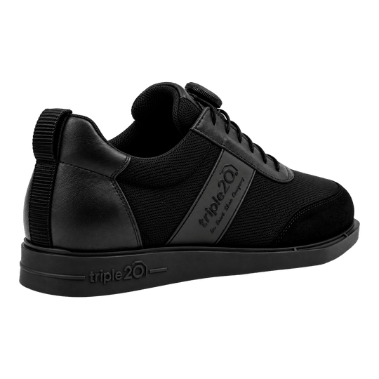 Triple20 Dart schoenen van textiel met draaisluiting - zwart