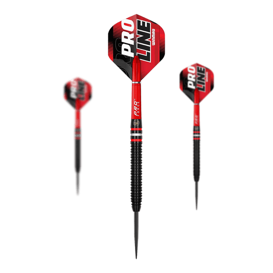 Winmau Pro-Line 90% Steeldarts Winmau Pro-Line 90% Steeldarts werden hier dargestellt. Es sind hochwertige Steeldarts für präzises Dartspiel.