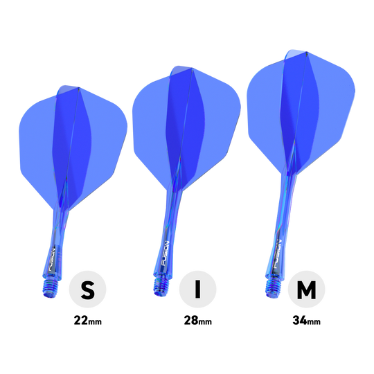 Winmau Fusion Flight Shaft System No6 Blauw Abgebildet ist das Winmau Fusion Flight-Shaft-System No6 in Blau. Es dient zur Stabilisierung von Dartpfeilen.