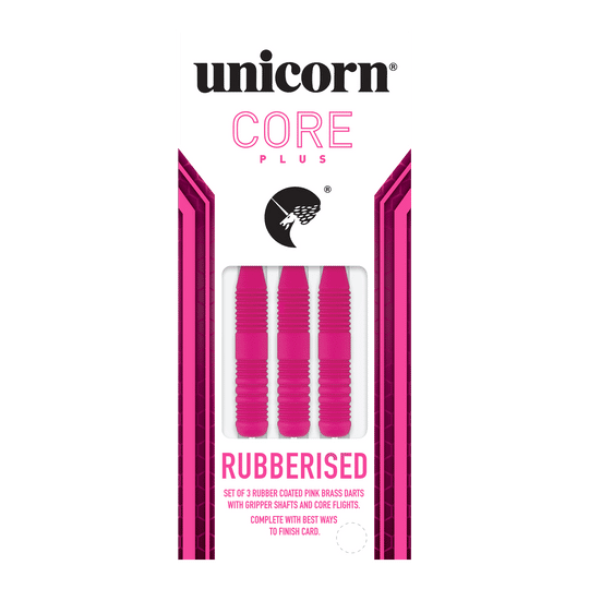 Unicorn Core Plus rubberen roze stalen darts