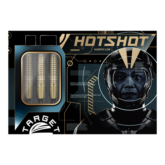 Target Japan Prime Series Harith Lim HotShot GEN3 Soft Darts - 18g Die Target Japan Prime Series Harith Lim HotShot GEN3 Softdarts - 18g werden gezeigt. Diese Softdarts zeichnen sich durch ihr schlankes Design aus.