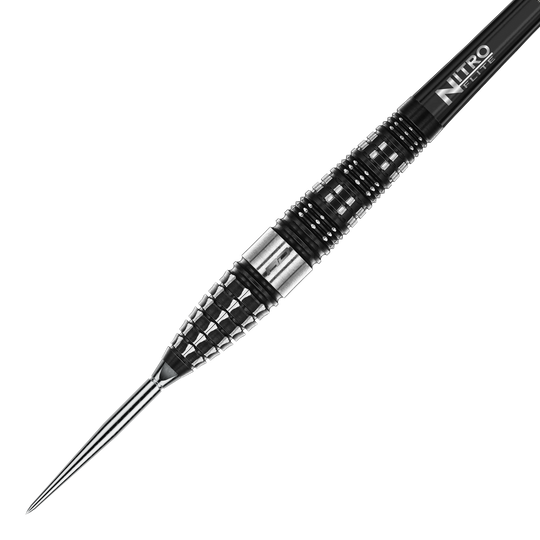 Red Dragon Verkenning Torpedo Stalen Pijltjes Dieses Bild zeigt die Red Dragon Recon Torpedo Steeldarts - 23g. Die Darts liegen nebeneinander auf einer weißen Fläche.