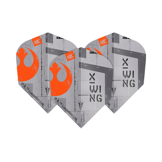 Dieses Bild zeigt das Produkt Target Star Wars ProUltra X-Wing No6 Flights. Es handelt sich um Dart-Flights mit Star Wars X-Wing Motiv.