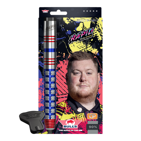Bulls NL Ricky Evans Rapid Convertible Point stalen dartpijlen Bulls NL Ricky Evans Rapid Convertible Point stalen dartpijlen
