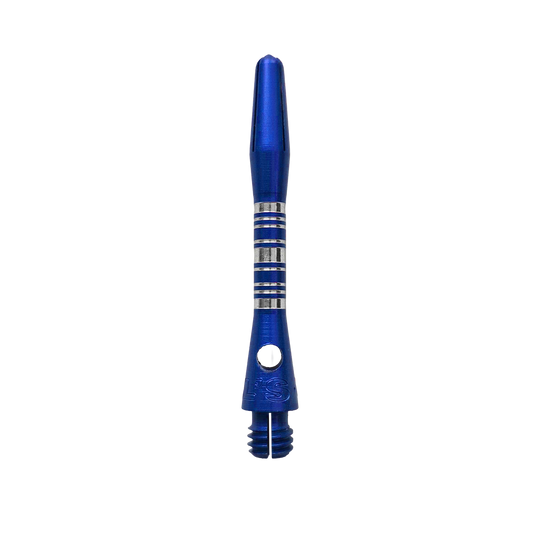 Bulls NL Supra aluminium shafts - blauw - 34 mm Bulls NL Supra Aluminium Shafts in Blau und 34 mm Länge werden dargestellt. Diese Dartschäfte sind besonders robust und für präzises Werfen geeignet.