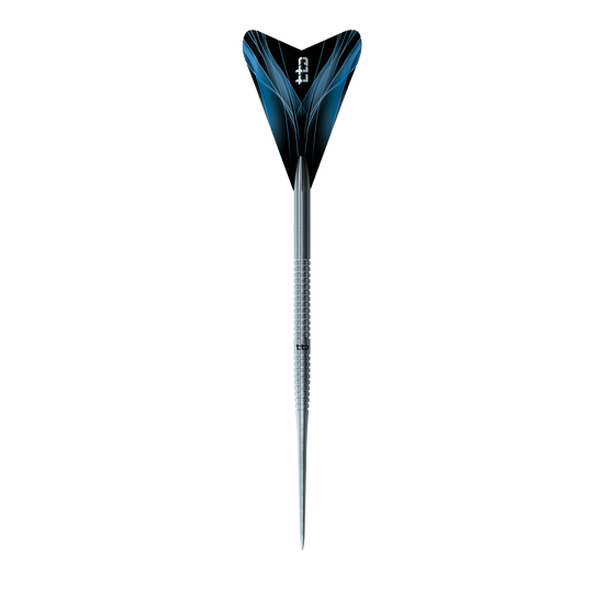 Caliburn TTD Complete Titanium T1 Zilveren Steeldarts - 5g Abgebildet sind die Caliburn TTD Complete Titanium T1 Silver Steeldarts - 5g. Diese silbernen Titan-Darts eignen sich für Profis und Einsteiger.