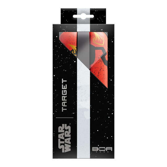 Dieses Bild präsentiert das Target Star Wars Boa Dartcase - Darth Maul. Es ist eine stylische Tasche für Dartspieler und Star Wars Fans.