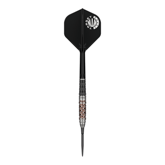 Target Japan Charis GEN6 Swiss Point stalen dartpijlen - 23 g Target Japan Charis GEN6 Swiss Point Steeldarts - 23g sind Steeldarts der Marke Target. Das Bild zeigt die hochwertige Verarbeitung und das Design der Darts.