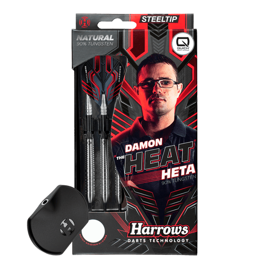 Harrows Damon Heta Natural Quick Point - 23 g Abgebildet ist der Harrows Damon Heta Natural Quick Point Steeldart. Dieser Dart zeichnet sich durch seine Qualität und Langlebigkeit aus.