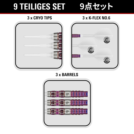 Target Japan Prime Series Mayo GEN8 Soft Darts - 18g Target Japan Prime Series Mayo GEN8 Soft Darts - 18g