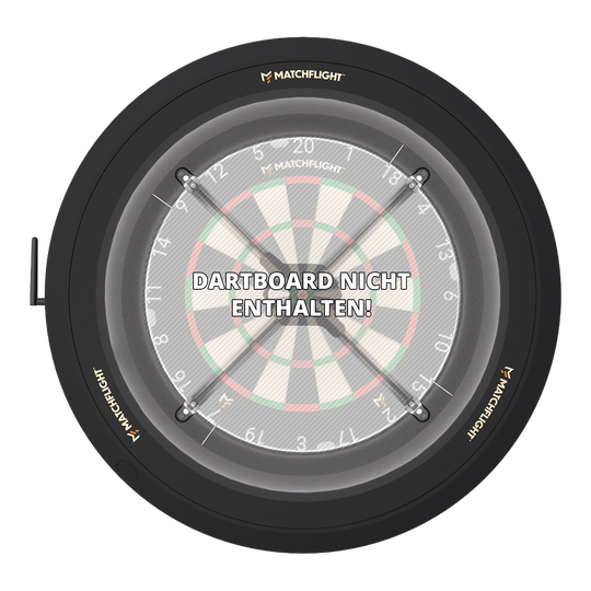 Ein weiteres Foto vom Matchflight Heylo Autoscoring System. Die Anzeige und das Bedienfeld sind gut erkennbar.