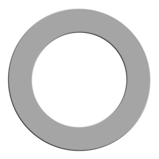Hier sieht man vermutlich ein graues Dartboard-Surround. Es bietet zusätzlichen Schutz und eine elegante Optik für das Board.