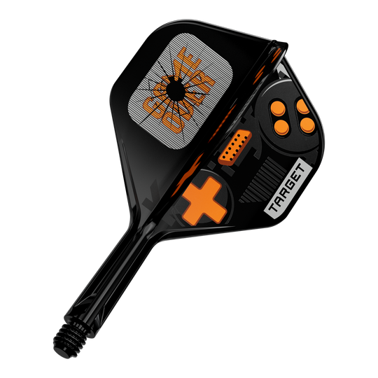 Target K-Flex GameOver No2 Standard Flights, 19 mm werden abgebildet. Das Bild zeigt das Produkt von vorne.