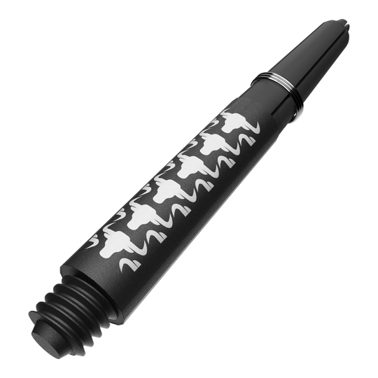 Bulls NL Capo Carbon shafts - wit Das Bild zeigt BullsNL Capo Carbon Shafts in Weiß, Short, 34mm. Es handelt sich um einen kurzen Schaft für Dartpfeile.