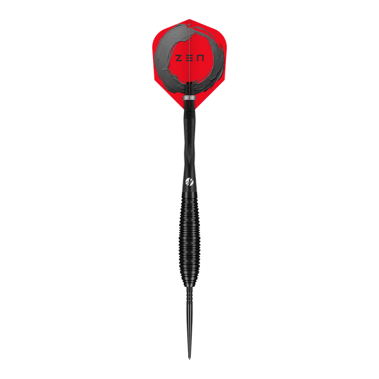 Schiet met ZEN Bomber Turbo Point stalen dartpijlen Das Bild zeigt die Shot ZEN Bomber Turbo Point Steeldarts. Es handelt sich um professionelle Steeldarts für präzises Spiel.