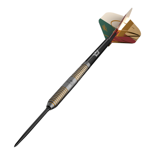 Bulls NL Vintage Ghost Convertible Points Stalen Darts Die Abbildung zeigt Bulls NL Vintago Ghost Convertible Points Steeldarts. Diese Steeldarts verfügen über konvertierbare Spitzen für vielseitigen Einsatz.