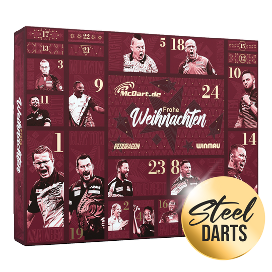 McDart Premium Adventskalender 2026 voor steeldartspelers McDart Premium Adventskalender 2026 voor steeldartspelers