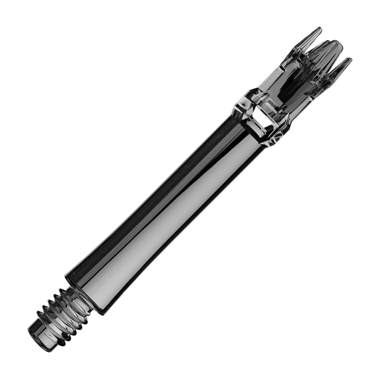 Hier ist eine Ersatzshaft in transparentem Schwarz abgebildet. Die Shaft ist von der Seite zu sehen.