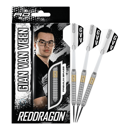 Red Dragon Gian Van Veen Messing Steeldarts - 21 g
