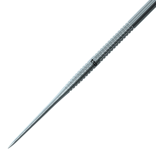 Caliburn TTD Complete Titanium T1 Zilveren Steeldarts - 5g Hier ist das Produkt Caliburn TTD Complete Titanium T1 Silver Steeldarts - 5g abgebildet. Die Steeldarts sind aus silberfarbenem Titan gefertigt.
