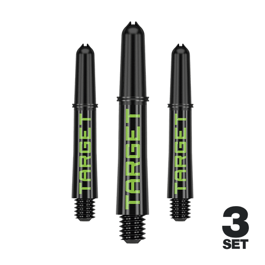 Target Pro Grip TAG Shafts - 3 sets - Zwart Groen