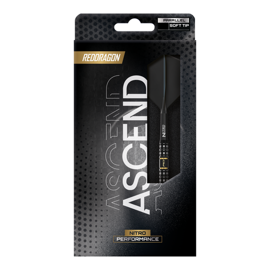 Auf dem Bild sieht man Red Dragon Ascend Parallel Softdarts - 20g. Sie eignen sich hervorragend für Darts-Fans.