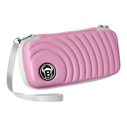 Abgebildet ist das Bulls Orbis S Dartcase in Pink. Das Etui eignet sich für den sicheren Transport von Darts und Zubehör.