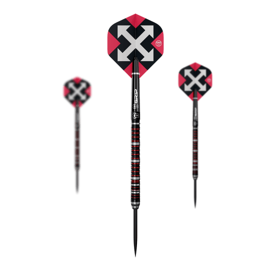 Bulls Sixty S2 stalen dartpijlen Abgebildet ist das Set Bulls Sixty S2 Steeldarts. Das Set eignet sich ideal für Dart-Enthusiasten.