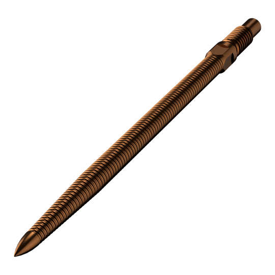 Bulls NL Convertible Point Dart Tips - Micro Grip - Brons Zu sehen ist eine Dartspitze mit MicroGrip in Bronze. Die Länge der Spitze beträgt 36mm.
