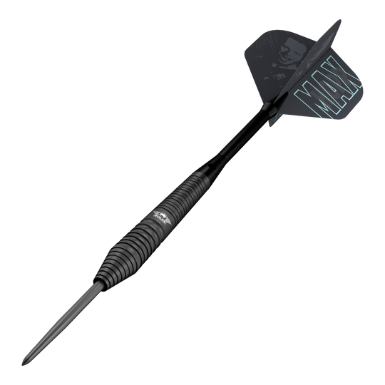 Bulls NL Max Hopp Zwarte Stalen Darts Auf diesem Bild sind die Bulls NL Max Hopp Black Steeldarts abgebildet. Diese Darts sind speziell für anspruchsvolle Spieler entwickelt.