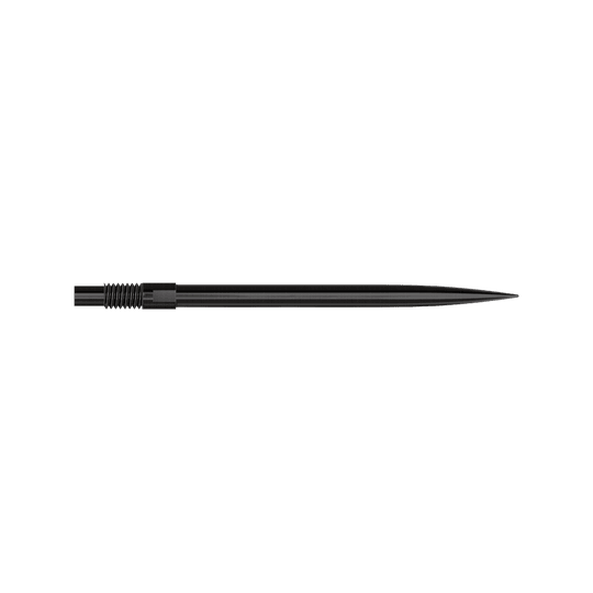 Harrows Quick Point dartpunten - Zwart Abgebildet ist das Produkt 'QP24049_Harrows_QuickPoint_Dartspitzen_Schwarz_35mm_2'. Es sind schwarze Dartspitzen zu sehen.