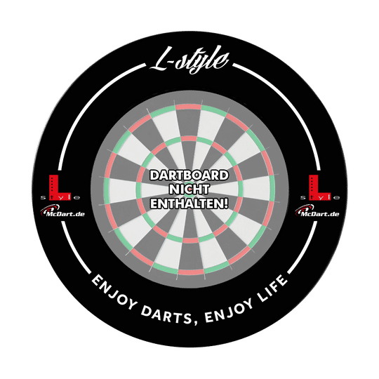 L-Style Dartbord Surround - Zwart