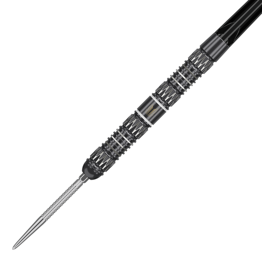 Target Chris Dobey 95K Swiss Point stalen dartpijlen Target Chris Dobey 95K Swiss Point Steeldarts sind auf dem Bild zu sehen. Die Steeldarts haben ein modernes und hochwertiges Design.