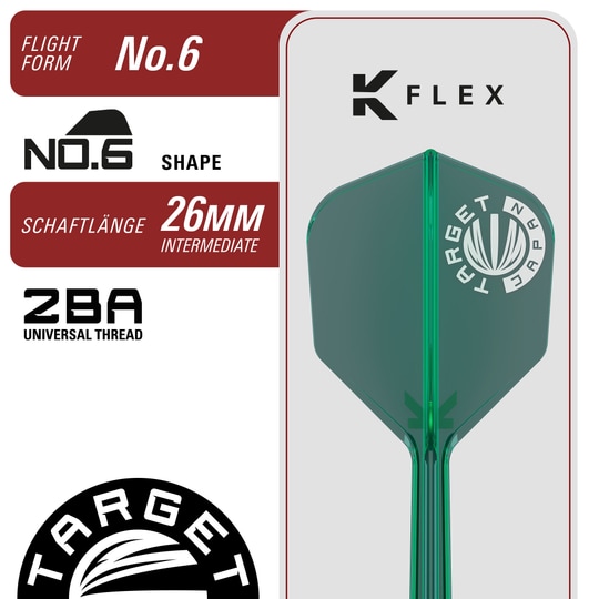 Target Japan Prime Series Zenith GEN 2.5 Soft Darts - 20g Dieses Bild präsentiert die Target Japan Prime Series Zenith GEN 2.5 Softdarts mit 20g Gewicht. Sie sind für Präzision und Kontrolle beim Werfen gestaltet.