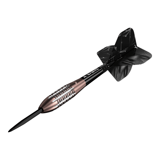 Mission Arkitekt Bronze Silica PVD Steeldarts - 23,5 g Das Foto präsentiert die Mission Arkitekt Bronze Silika PVD Steeldarts, Gewicht 23,5g. Das Produktdesign hebt die bronzefarbene Beschichtung hervor.
