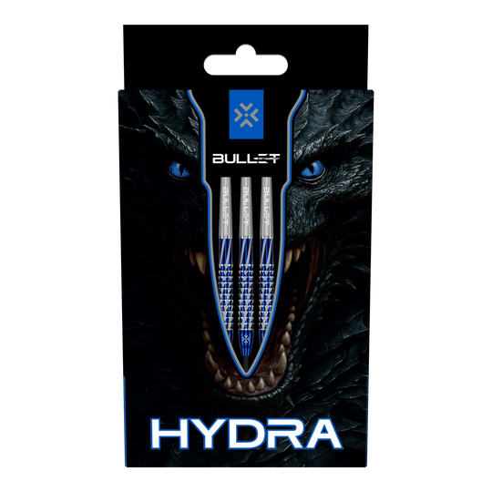 Bullet Hydra stalen darts Das Bild zeigt Bullet Hydra Steeldarts. Diese Steeldarts eignen sich für präzises und professionelles Dartspiel.
