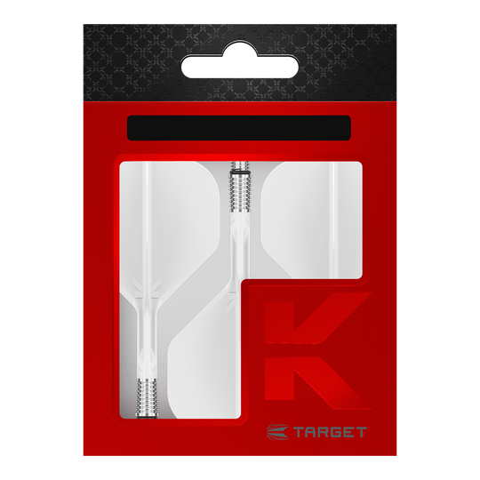 Target K-Shift No2 standaardvluchten - wit Abgebildet sind die Target K-Shift No2 Standard Flights - Weiß. Die Dart-Flights sind standardförmig und weiß gefärbt.