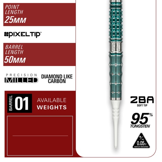 Target Japan Mikuru Suzuki The Miracle GEN7 Soft Darts - 21,5 g Target Japan Mikuru Suzuki The Miracle GEN7 Softdarts - 21,5g ist auf dem Bild zu sehen. Dies sind Softdarts mit einer speziellen Mikuru Suzuki Edition.
