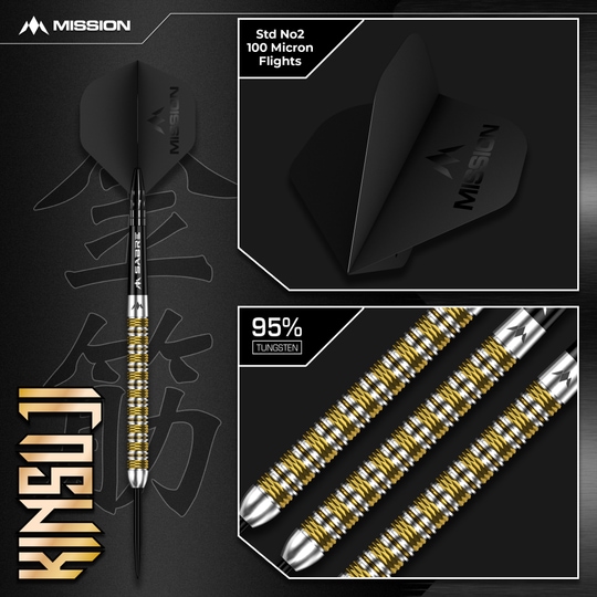 Dies ist ein Bild der Mission Kinsuji Steeldarts. Auf dem Foto ist der Dartpfeil deutlich zu erkennen.