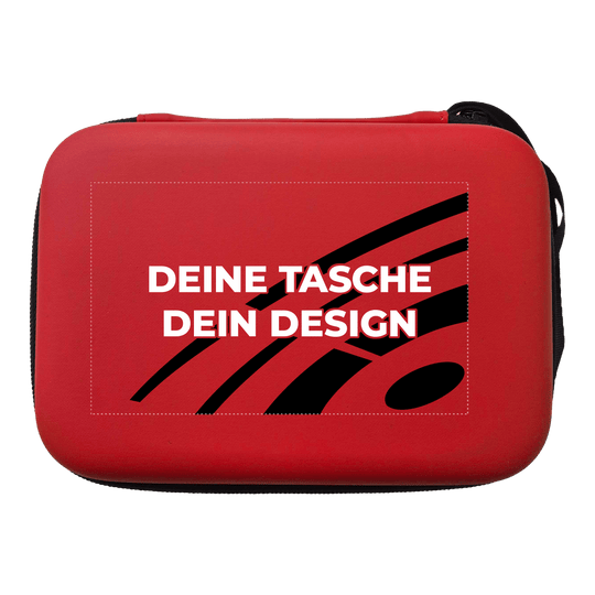 Zu sehen ist ein weiteres rotes Dartcase Modell System 4. Es bietet Platz für Darts und passendes Zubehör.