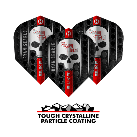 Zu sehen ist Harrows Silika Ryan Searle Series 3 No6 Flights. Der Flight eignet sich für Dartpfeile.